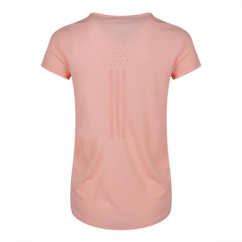 adidas Pull Confortable à Col Rond T-Shirt à Manches Courtes Hauts pour Femmes Rose Clair FL8568
