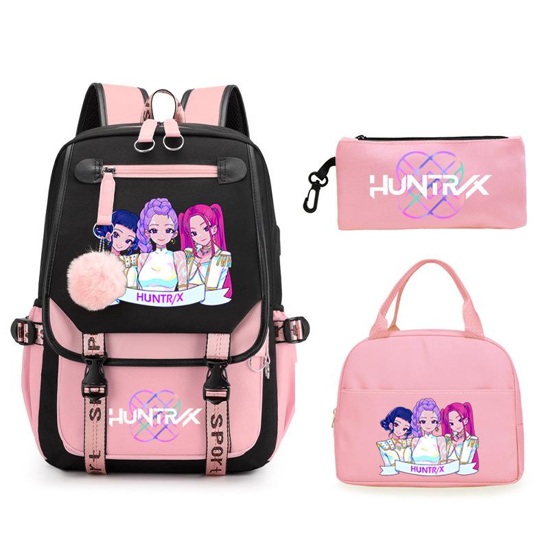 KPop Demon Hunters Demon Hunters Printed Fashion Children's Backpack Foreign Trade Trend Student School Bag