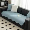 Special-Shaped Cool Doudou Sofa Cushion  New Summer Ice Silk Mat Straight Row Seat Cushion One Piece Fixed Non-Slip