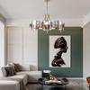 Personalized Glass Chandelier Postmodern Creative Designer Living Room Dining Room Study Bedroom Lamp
