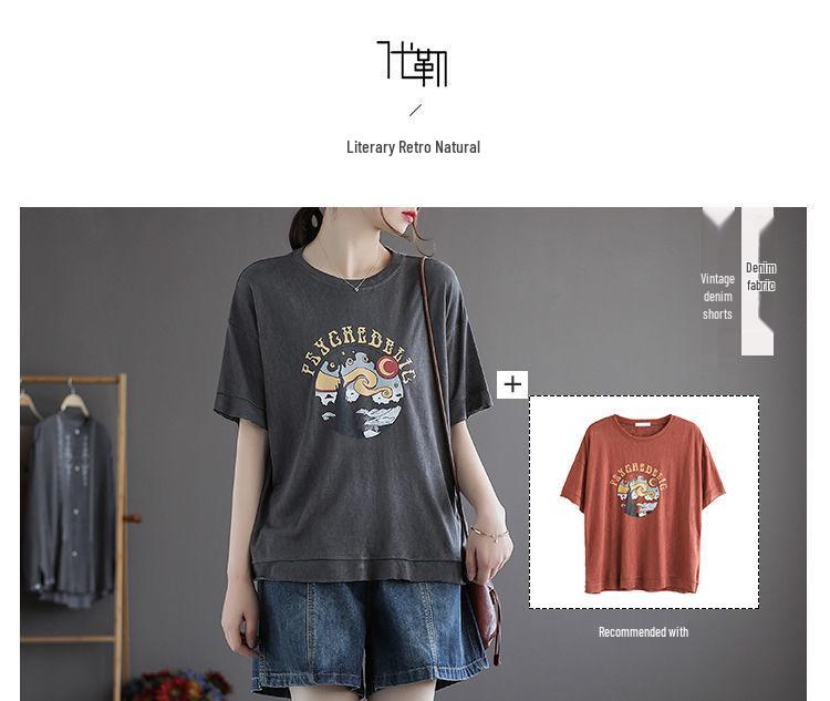 Women's Summer Korean Denim Shorts with Big Pockets - Loose, Slimming, Age-Reducing, Versatile, Wide-Leg, Plus-Size, Elastic Waist