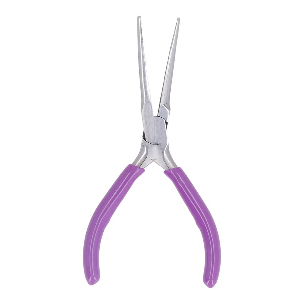 6in Needle Nose Pliers High Carbon Steel Body Mirror Surface Toothless Multifunctional Mini Jewelry