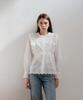 YOUNESS White Lace Trimmed Shirt