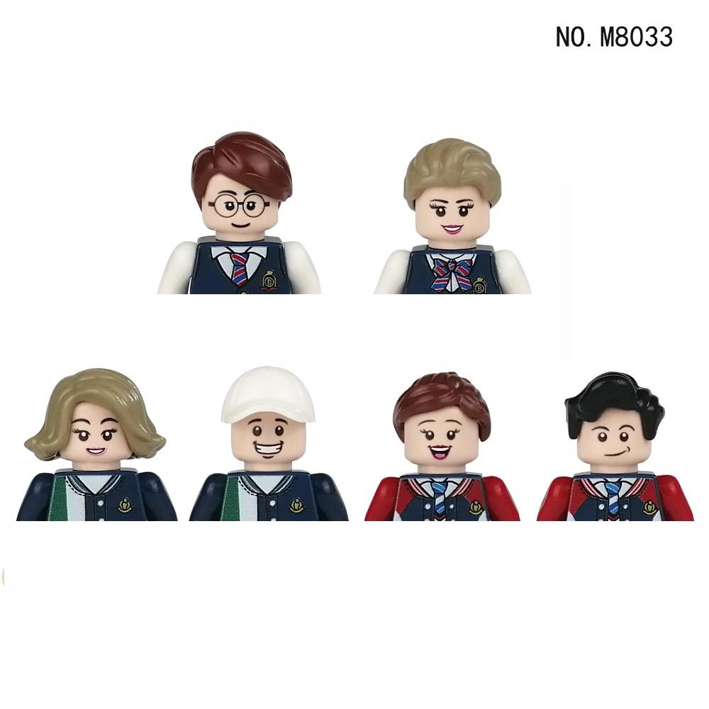 Stadsfiguren Actiefiguren Bouwstenen Politieagent Leraar Brandweerman Beroep Mini Figuur Poppen Stenen Set Kinderspeelgoed