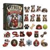 Interactive Holiday Game Animal Advent Calendar 2026 2D Christmas Countdown Box with Collectable Ornament Acrylic Dog Pendants Festive Tree Hanging