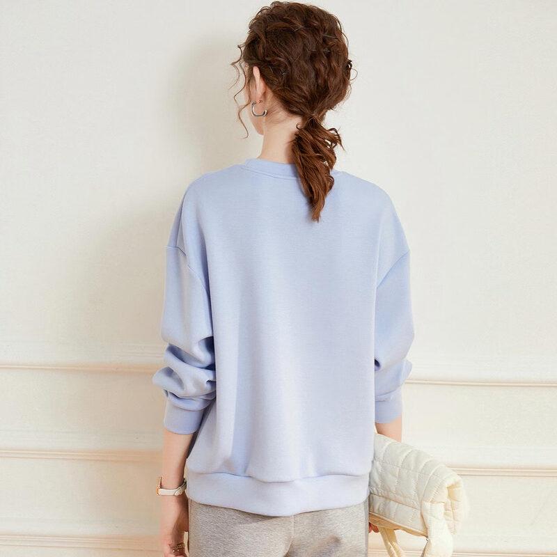 Women's Loose Fit 3D Letter Print Sweatshirt