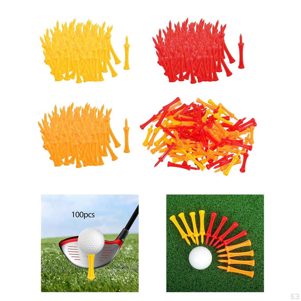 100 Golf Tees, Tee Gift Set, Professional Ball Holder, for Beginners And Adults, Driving