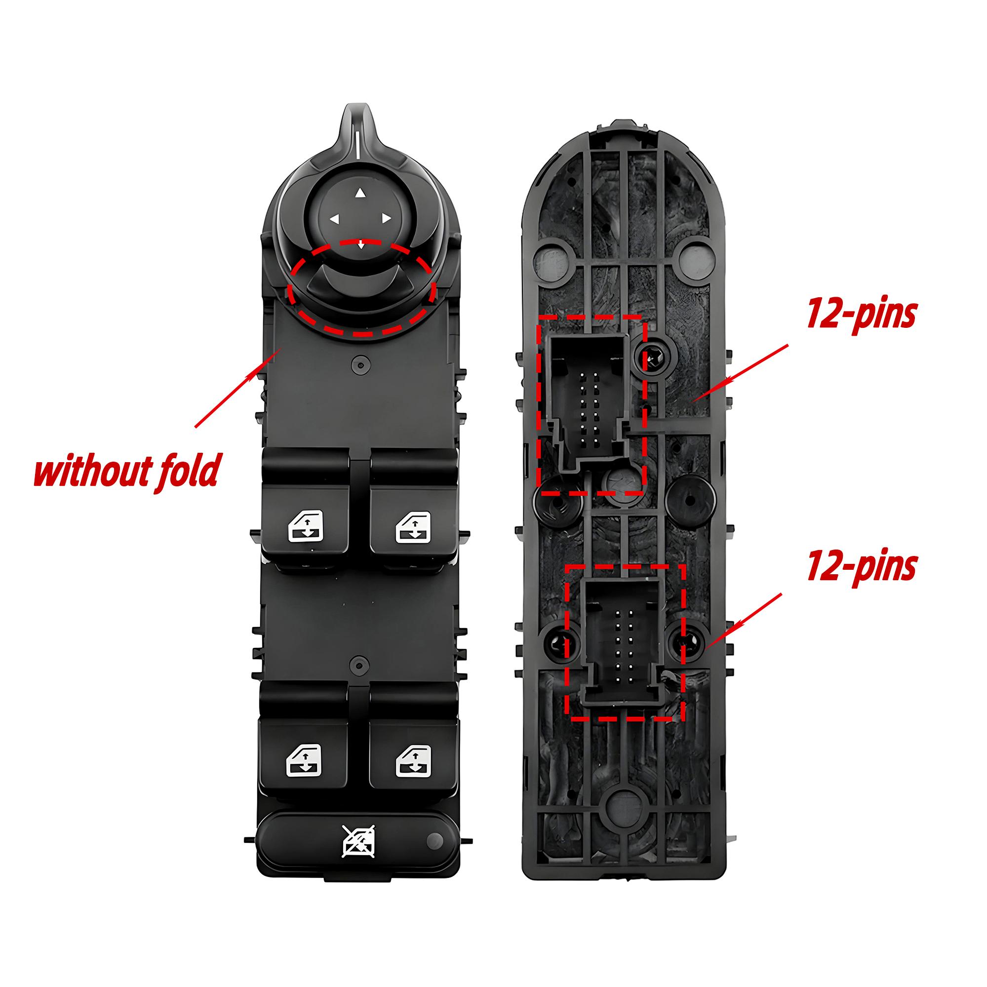

156106393 156106392 For Alfa Romeo Giulietta 940 2010-,Driver Side Electric Master Power Window Lifter Control Switch Button without fold