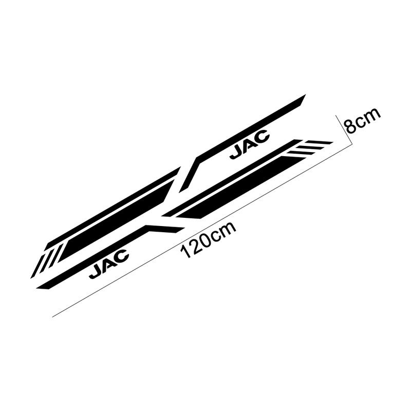 Pickup Side Sticker For JAC T6 T8 Jianghuai Shuailing Car Stripes Style Decor Decal Truck Vinyl Cover Auto Tuning Accessories