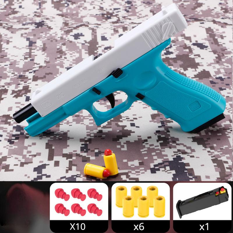 Toy Gun Pistol Handgun Soft Bullet Shell Ejecting Foam Dart Blaster Shooting For Adults Kids Girls Outdoor Shooting Games