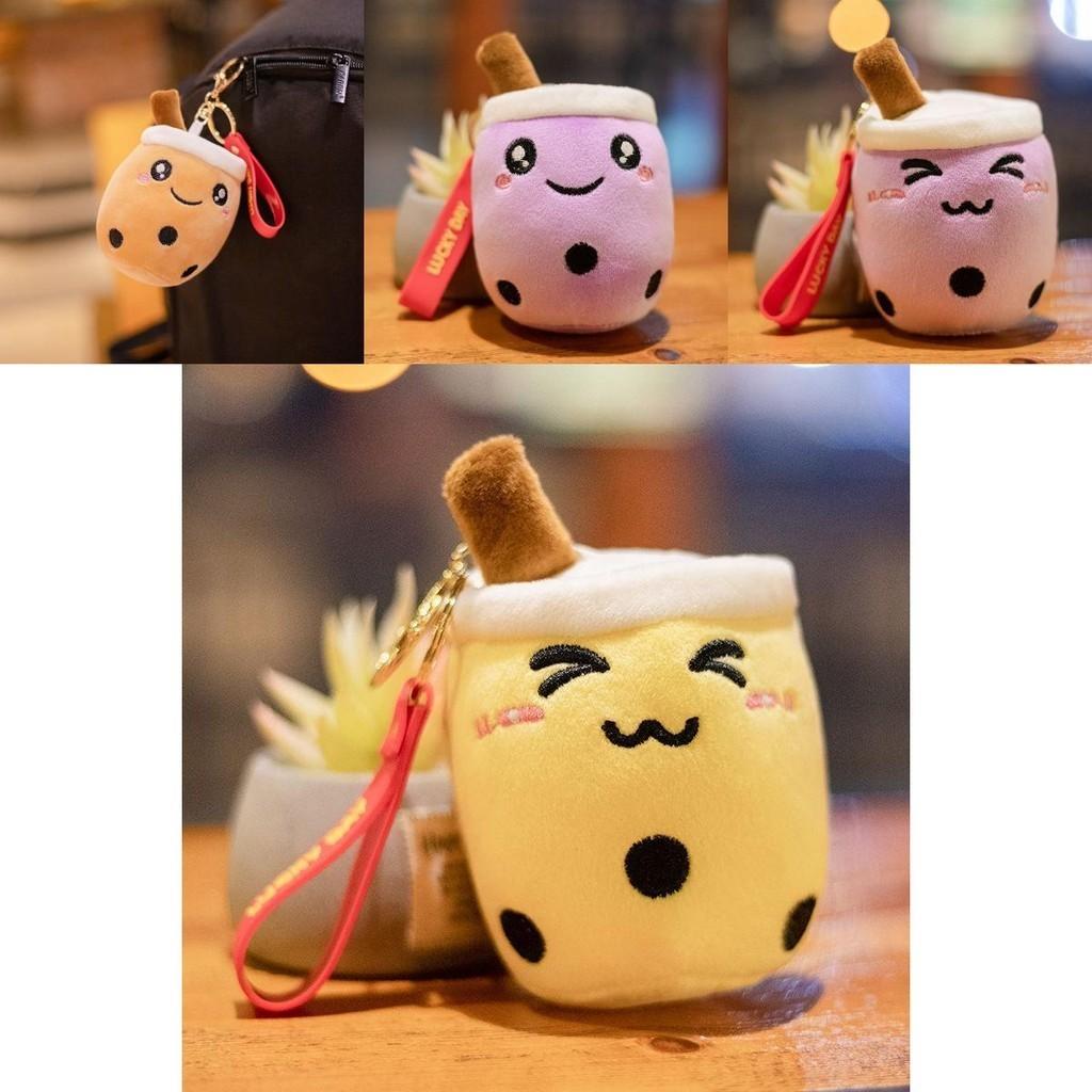 Original Bubble Tea Boba Cups Plush Key Chain Plush Toy For Christmas Gifts