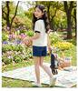 Girls' Academy Style Color Block Polo Shirt - Breathable, Stylish, Versatile Short Sleeve Top