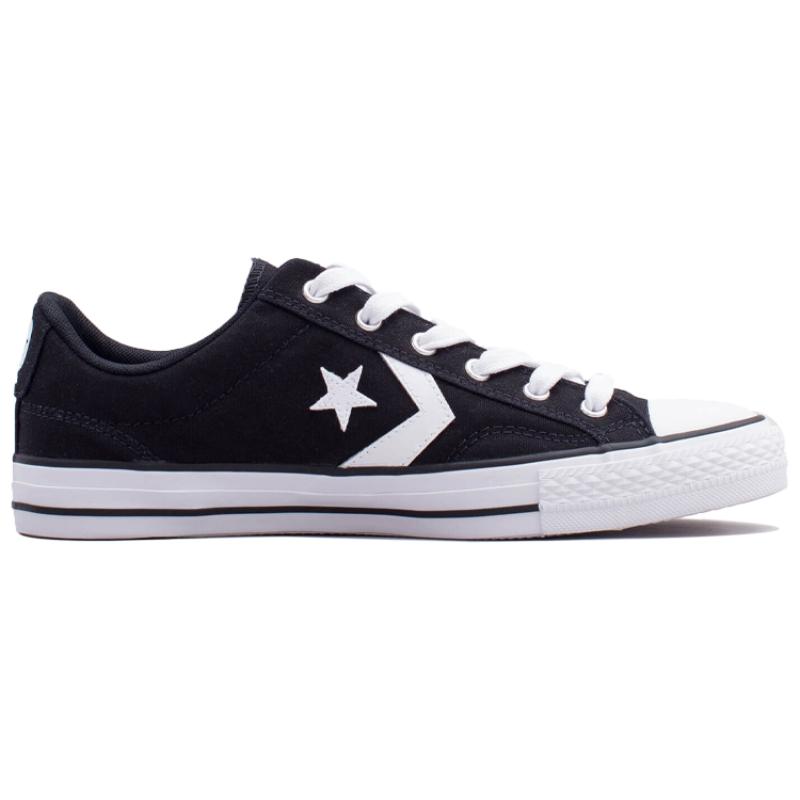 Converse Star Player 76 Simple and Versatile Low-Top Canvas Unisex Black