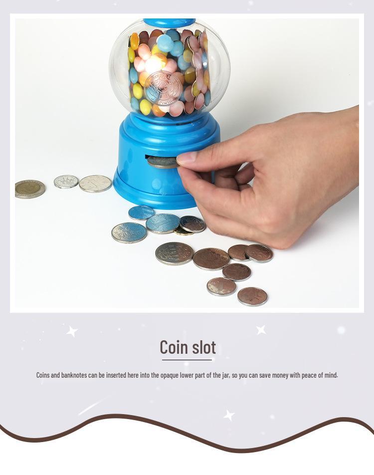 Girlwill Children's Candy Gumball Machine Savings Jar - Creative Home Decor Gift