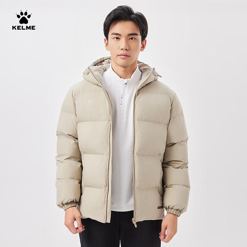 KELME Men s Winter Thermal Hooded Puffer Jacket L