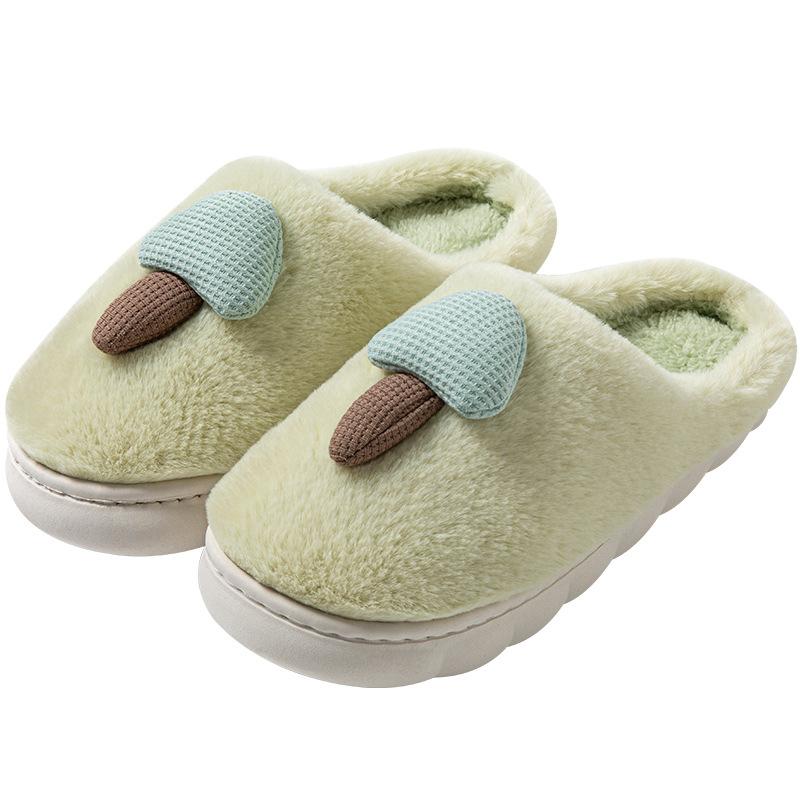 Cute Cotton Shoes, Indoor Thick-soled Anti-slip and Warm Plush Slippers