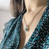 Серебряная подвеска с изумрудом nano 0.9ct (2205906)