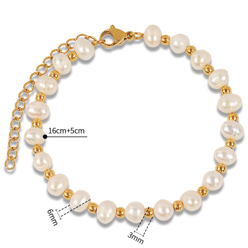 Простой дизайн браслета из натурального пресноводного жемчуга, Высококачественная бижутерия, Браслет для сестры