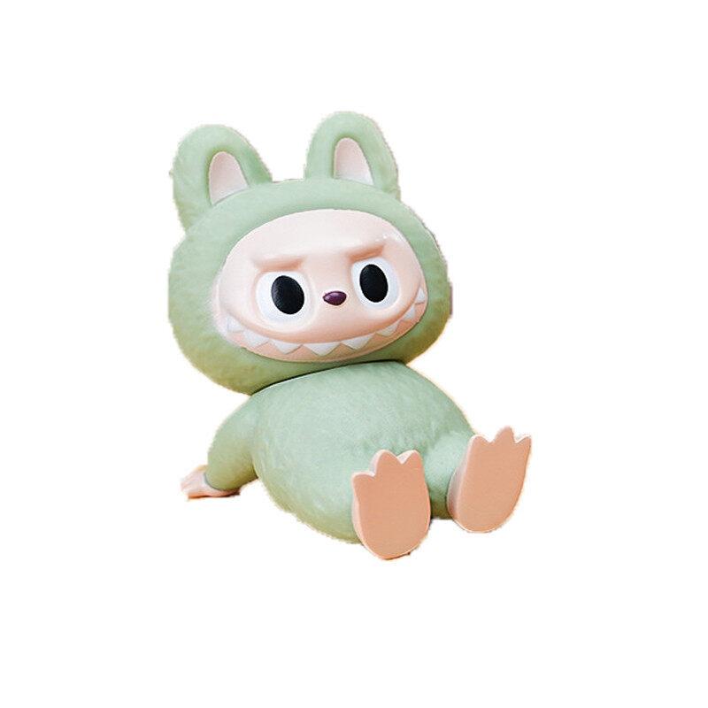 

PVC Labubu Cartoon Phone Holder Desktop Phone Support Kawaii Phone Holder Student Desk Decoration Girl Boy Gift Toys зелений