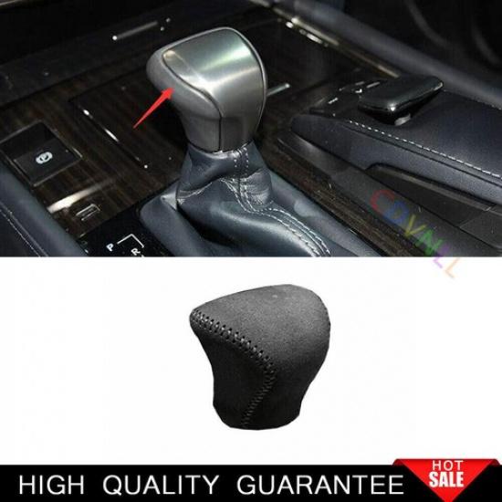 For Lexus LX570 2016- Black Suede Central Console Gear Shift Knob Trim 1PCS