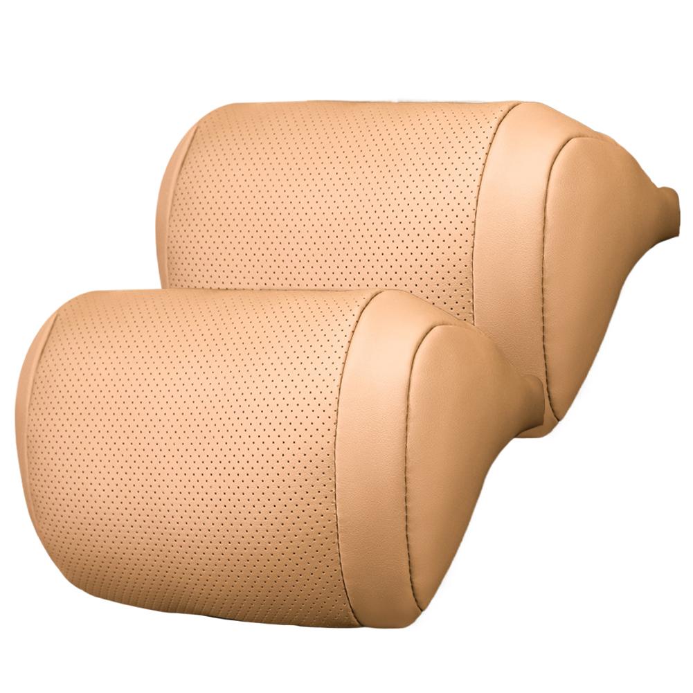 1/2Pcs 3D Car Neck Pillow Car Seat Headrest Pillow Auto Memory Cotton Protector Cushion For Universal Travel Car Head Support