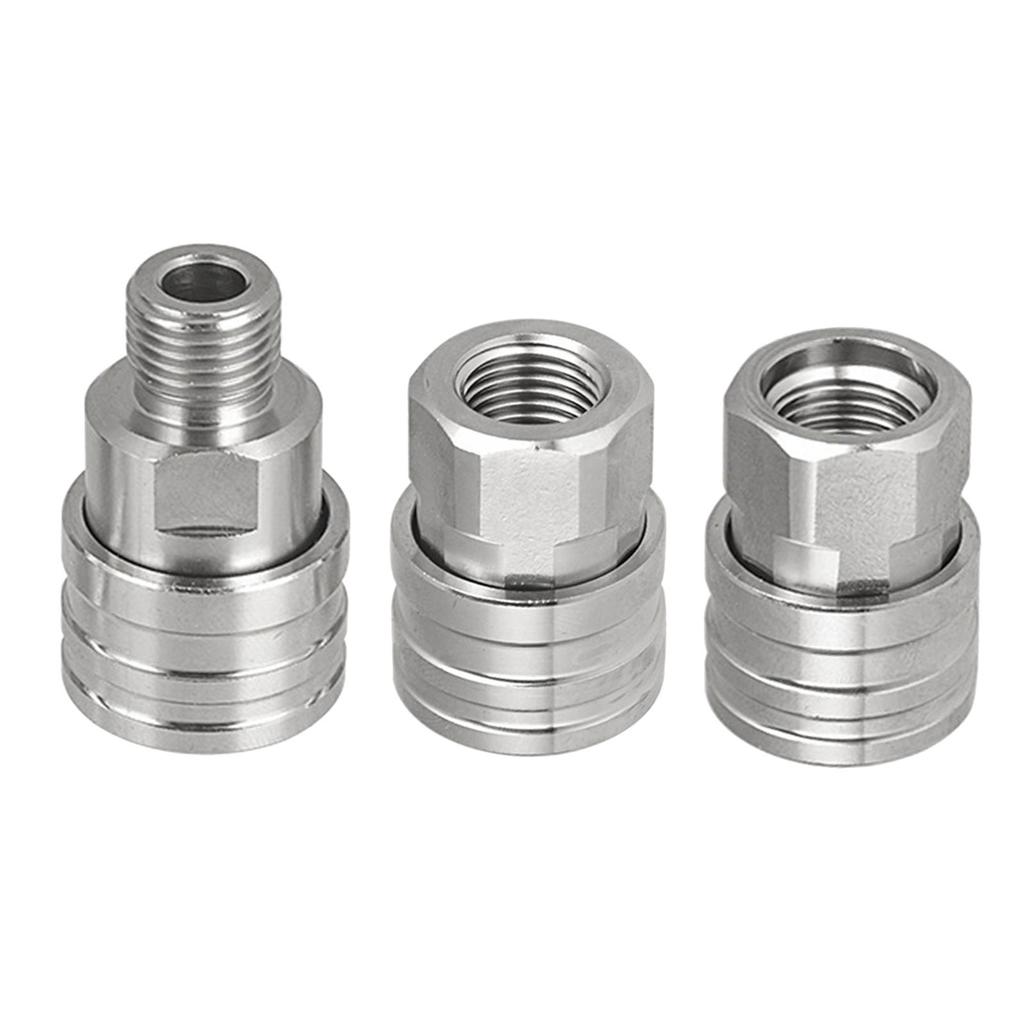 Heavy Duty Pressure Washer Hose Coupler - Stainless Steel M14 Adapter for Power Washing Accessories