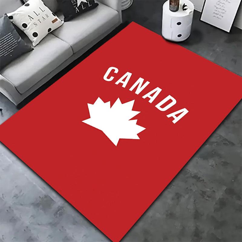 Canada Men's National Soccer Team Carpet Rug for Living Room Bedroom Home Sofa Decoration,Kids play Non-slip Floor Mat