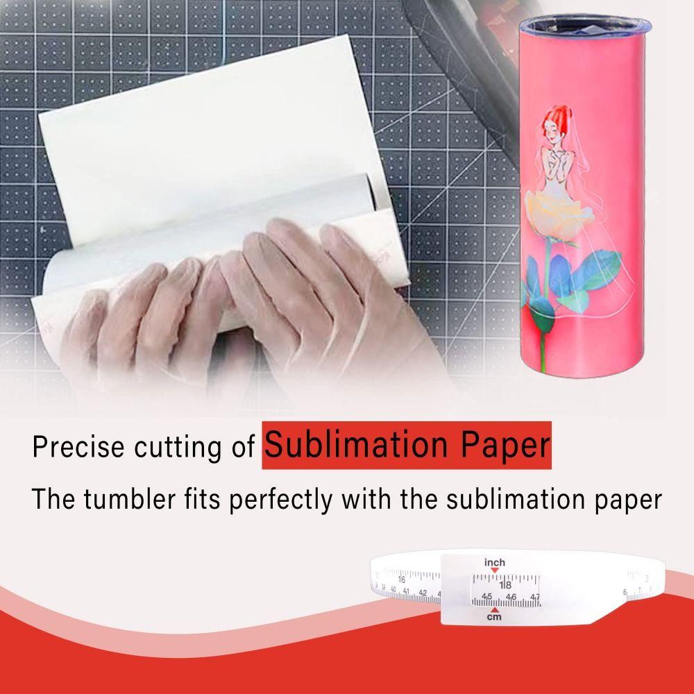 End Insert Non-Stretchable Measure Tape Baby Head Circumference Cup Blanks Tumbler Width Measurer