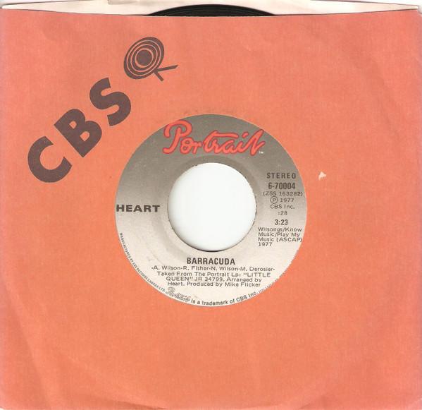 

7inch Record HEART Barracuda 670004 Portrait 1977 Canada Rock Used