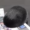 Mink Hair Men's Hat Cap Middle-aged and Elderly Men's Hat Winter Outdoor, Whole Mink Fur Fur Hat, Forward Hat Elderly