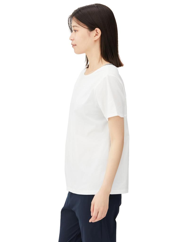 Danskin BACK CROSS Jasmine White Women's S/S TEE,