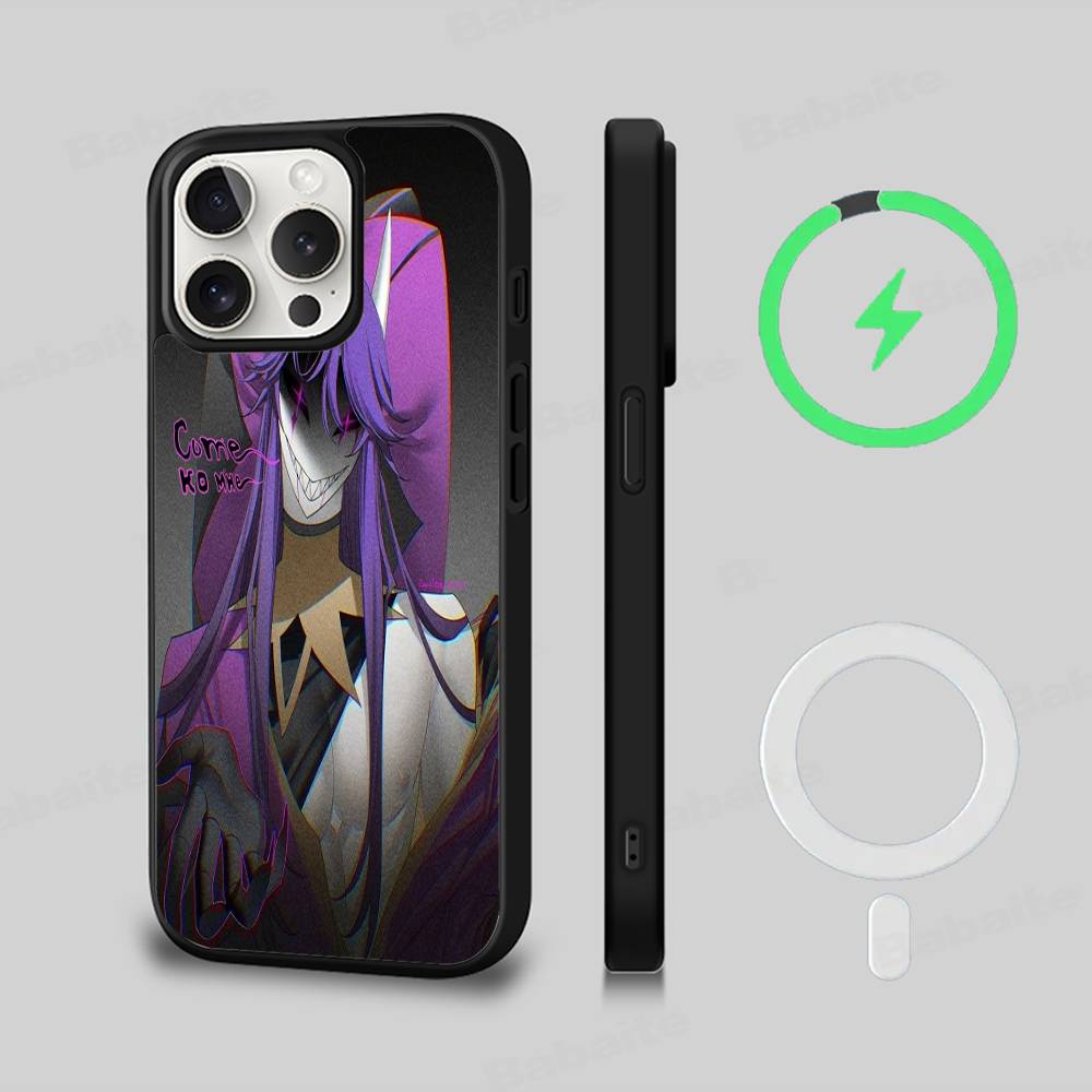 The Freak Circus Pierrot Game For Magsafe Magnetic Wireless Phone Case For iPhone 11 12 13 14 15 16 17 Pro Max Plus Cover