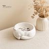 Pot de fleurs chat mignon Support de rangement pour bijoux imprimé en 3D, Pot de fleurs pour succulentes, Style de décoration à texture délicate nordique Organisateur de bureau pour bagues
