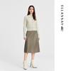 ELLASSAY Women's Slim-Fit Lapel Merino Wool Blend Knit Sweater
