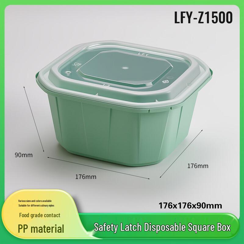 Handun Disposable Wheat Straw Square Lunch Box