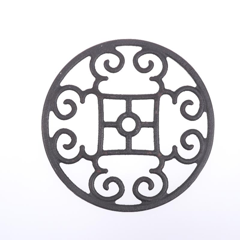 Non-Slip Cast Iron Trivet For Gas Stove - Durable Pot Holder, Decorative Kitchen Accessory For Enhanced Cooking Safety