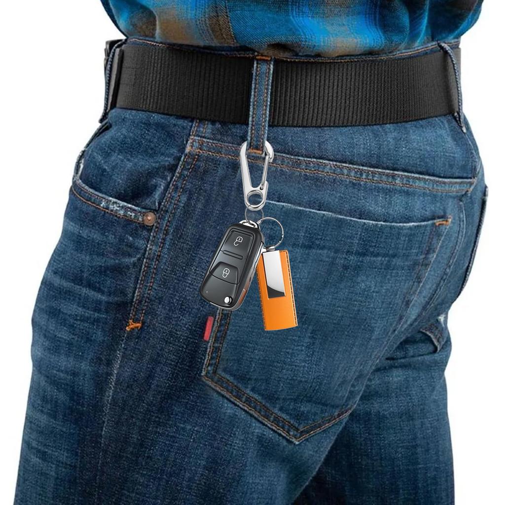 Yanuki Set of Small Carabiners with Stainless Steel Snap and Multifunctional for Travel 50-Piece 3.2cm Hooks, Lightweight, Durable, Stylish,