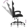 Gaming Chair Swivel Black Faux Leather