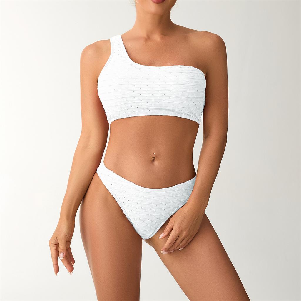 Women's One-shoulder Bikini Two-piece Swimsuit For The Beach