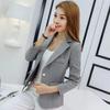 Black Women Blazer Formal Slim Blazers Lady Office Work Suit Pockets Jackets Coat Female Korea Casual Short Blazer Femme