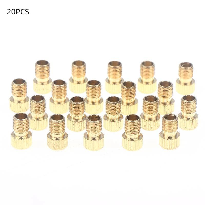 20pcs Bicycle Valve Pump Converter Adapter Presta To Schrader Convert Nozzle Inflation Adaptor F/V To A/V Bike Valve Adapter