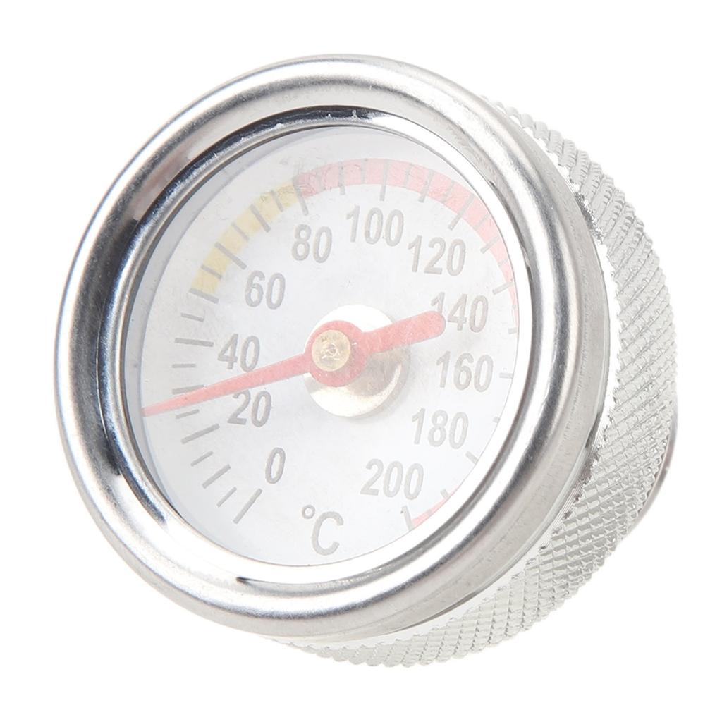 M20 X 1.5 Motoröltemperaturanzeige 0 bis 200 Grad Celsius Einfache Installation Langlebige Metall Motorrad Öl Temperaturanzeige