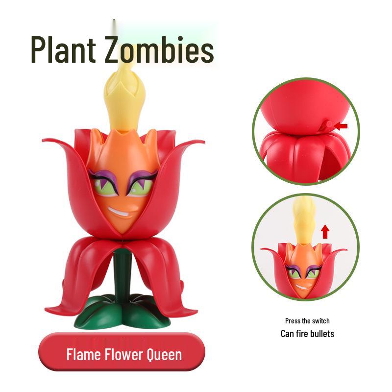 Plants vs. Zombies Toy Set: Machine Bug, Football Gun, Pea Pod, Carnivorous Plant Models