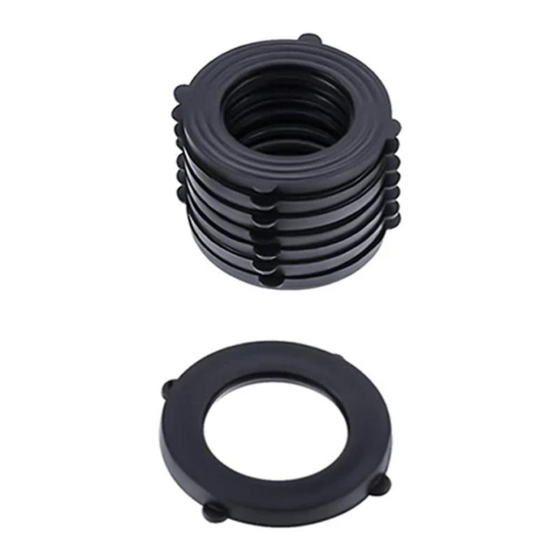 10/20 шт. Прочные садовые шланги Прокладки для водопроводных кранов Силиконовые резиновые прокладки Уплотнения Прокладка Кольцо O-образное Герметичные фитинги 10PCS чёрный