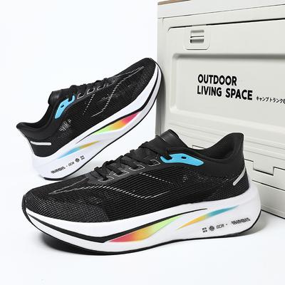 Plaque de carbone C ultra-légère étudiant collégien chaussures de course pour hommes respirantes professionnelles course absorption des chocs enfants plus âgés