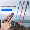 Lightweight Aircraft-Grade Aluminum Trekking Poles Telescopic with Down Grip Rubber Tip Kit Cork Handle for Comfortable Hiking