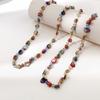 Bohemian Holiday Purple Coffee Shell Necklace Jewelry