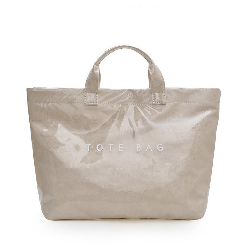 

Handbag Large Capacity Trend Versatile Tote Bag High Sense DuPt Paper Women s Bag New Casual Commuter брудно-білий