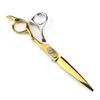 6.0" FWT-02 Napson Bright Gold Hairdressing Shears – Straight & Thinning Scissors