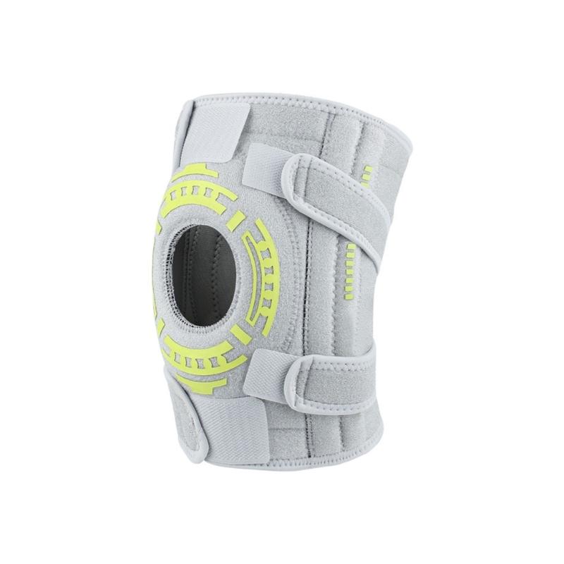 

Highly Performances Knee Brace Support 3D Breathable Structure Ideal For Running Hiking Sports Shock Absorbing Protections серый